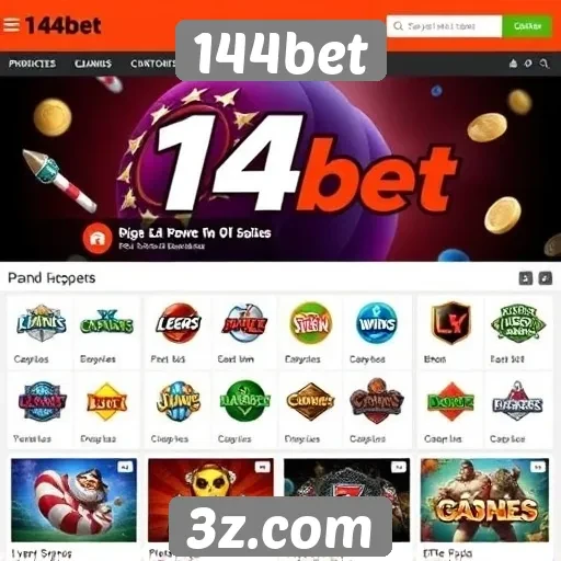 A variedade de jogos disponíveis na 144bet
